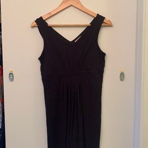 Pleated black dress